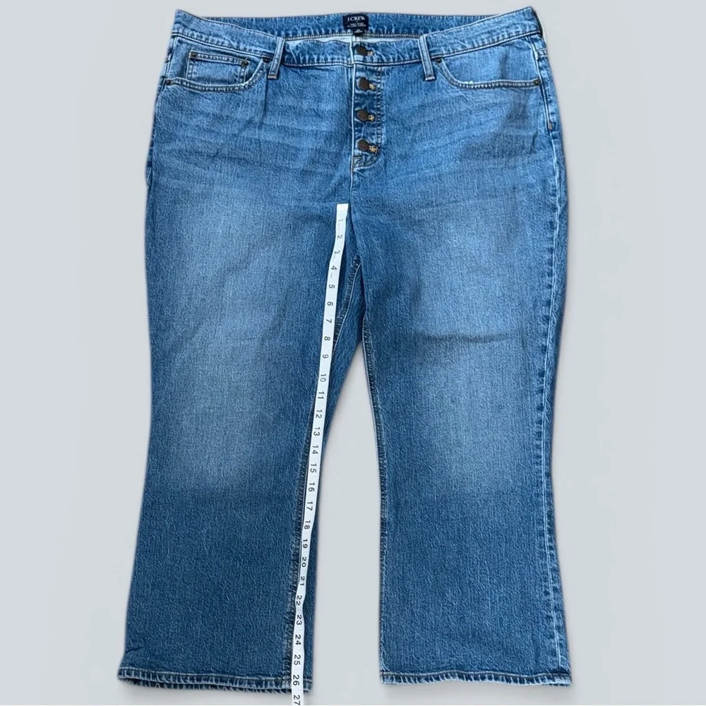 J.Crew Re-Imagined Mid Rise Flare Crop Jeans - Picture 8 of 8